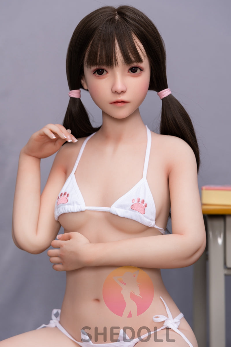 140cm-H47(洛伊)A-Cup貧乳可愛セッメイド清純系SHEDOLLリアルラブドール